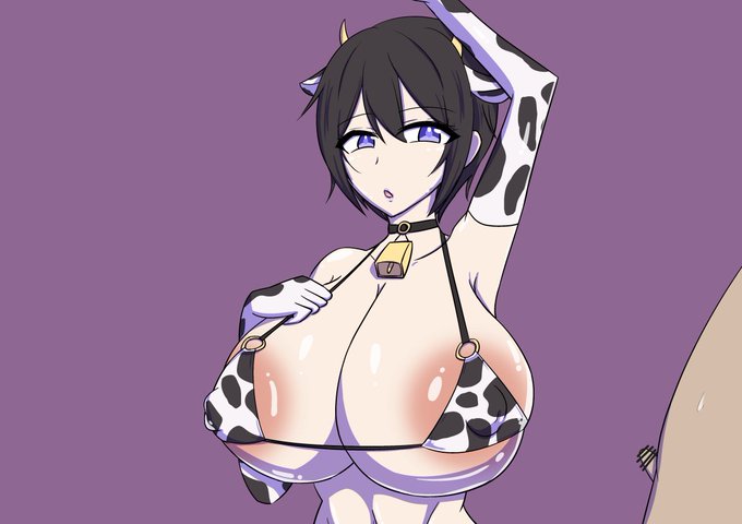 牛柄ビキニ紫苑ちゃんにSPHされちゃう絵です(?) 