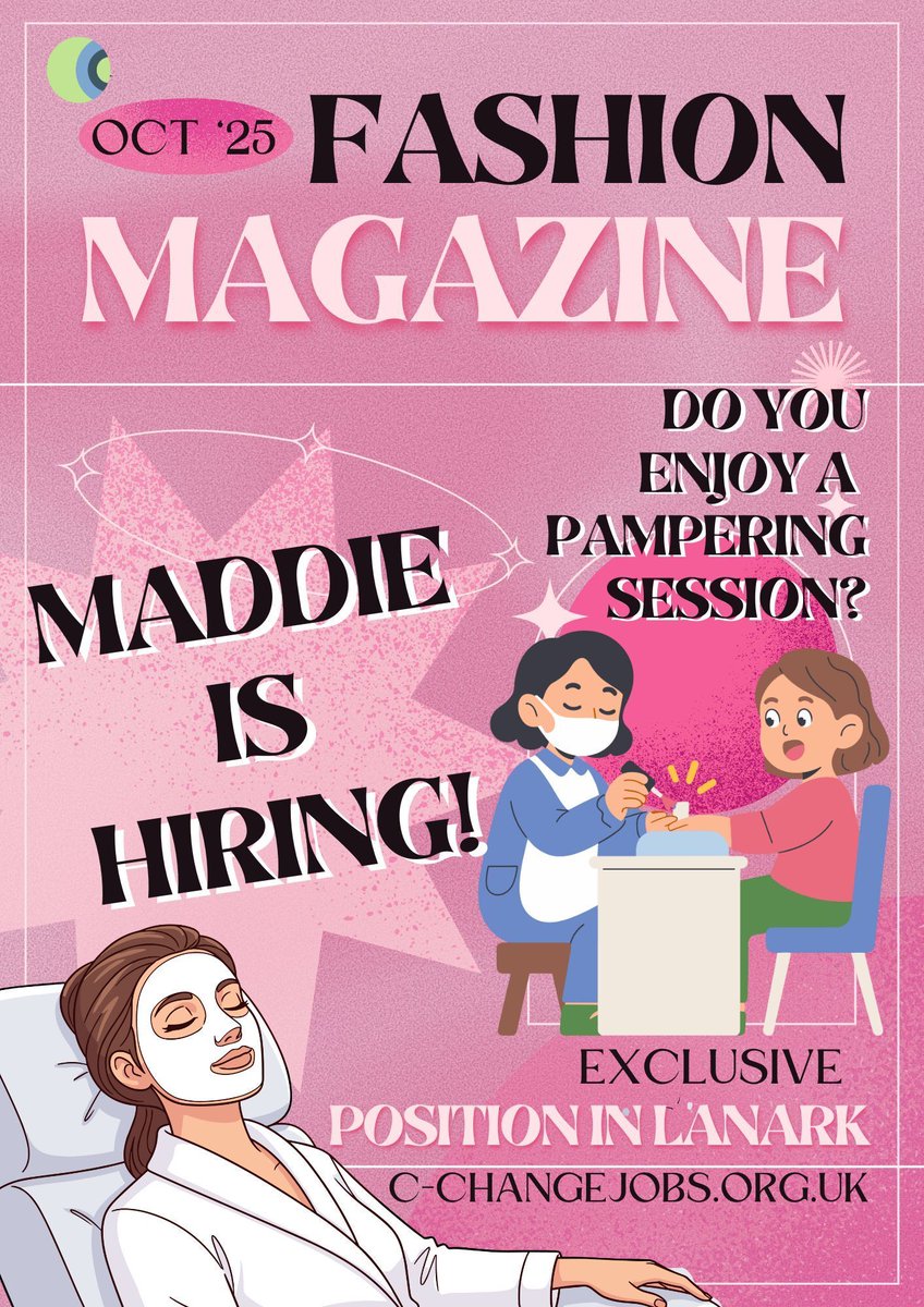 cchangescotland's tweet image. 🚨 We’re hiring in Lanark!
Maddie’s looking for a fun, reliable Personal Development Worker 💅🎭
🕒 10–20 hrs/week
💷 £12.63–£12.76/hr
📍 Lanark
Support her to live her best life 💖
🔗 buff.ly/GIvieT1
#JobAlert #LanarkJobs #SupportWorker #PartTimeJobs