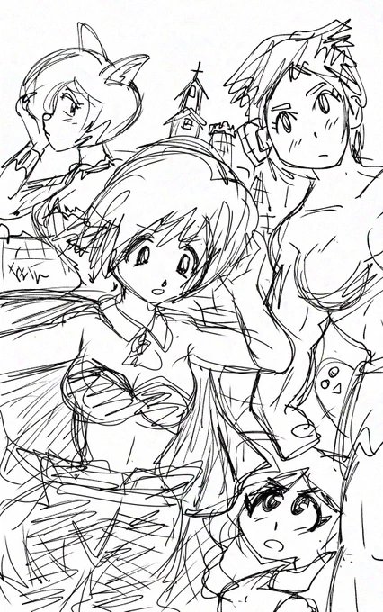 毎年、何か面白ハロウィンが描けないか考えている🎃もうタイムリミット😆 