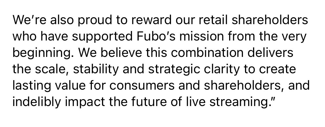 bryanrhoades's tweet image. $FUBO!!! 

CONGRATULATIONS to ALL SHAREHOLDERS!!!

Special thanks to @davidgandler who gave us Retail holders a special shout out in the release! 👊🏻🚀