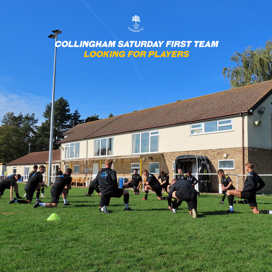 Collingham FC Saturday First Team are currently looking to strengthen the current squad due to picking up injuries early on.

We sit 4th in the NSL Premier and are in the Quarter-Final of the NSL Senior Cup.

Contact us or Martin Langtry directly for more info.

#upthecollo