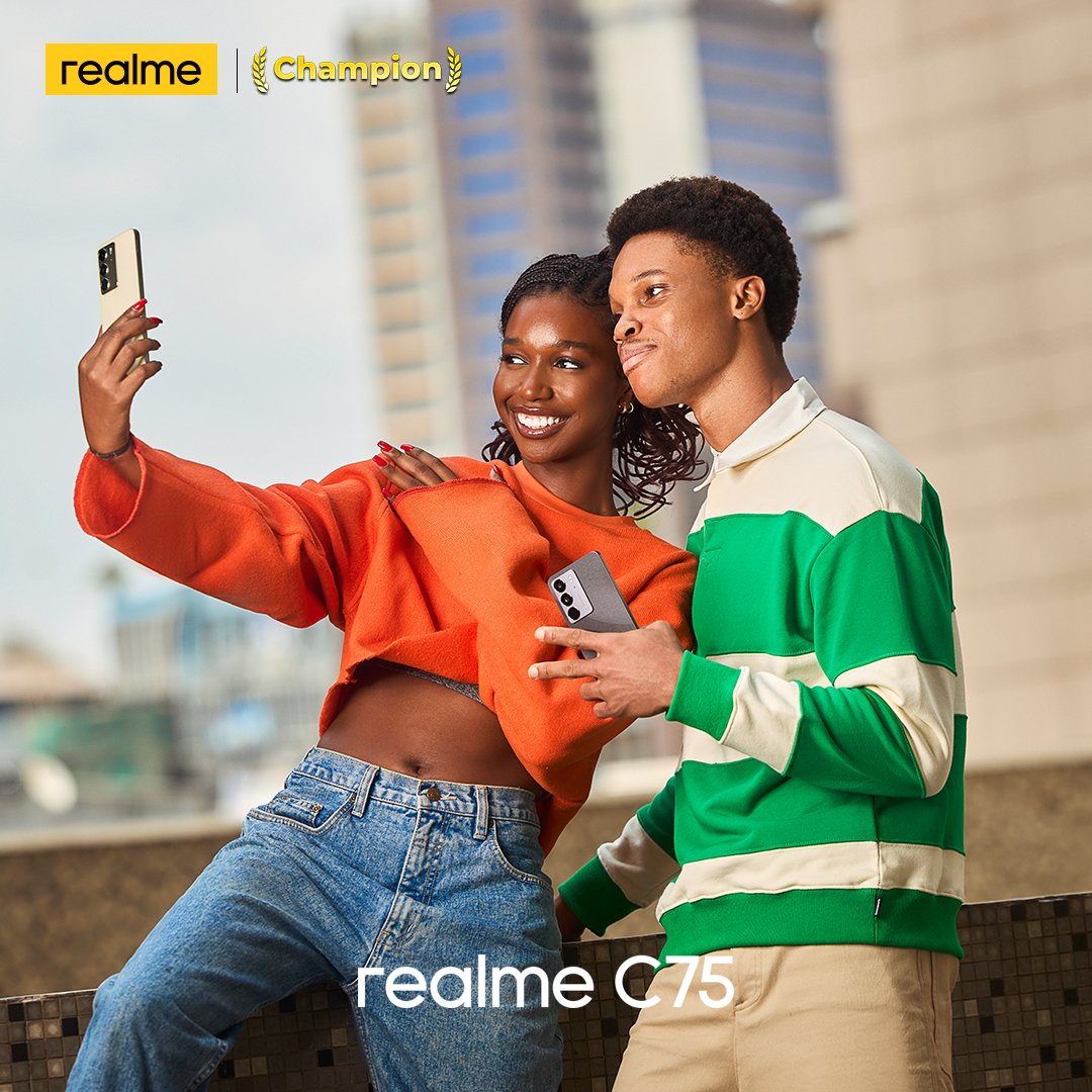 realme_Nigeria's tweet photo. Moments are better when you're making memories together! 😍
The realme C75 is built for those spontaneous moments without missing any detail.

Grab yours today at any of our retail stores nationwide; 
* 8GB+128GB: 234,200
* 8GB+256GB: 255,000

#realmeC75 https://t.co/7VFewrx4Zz