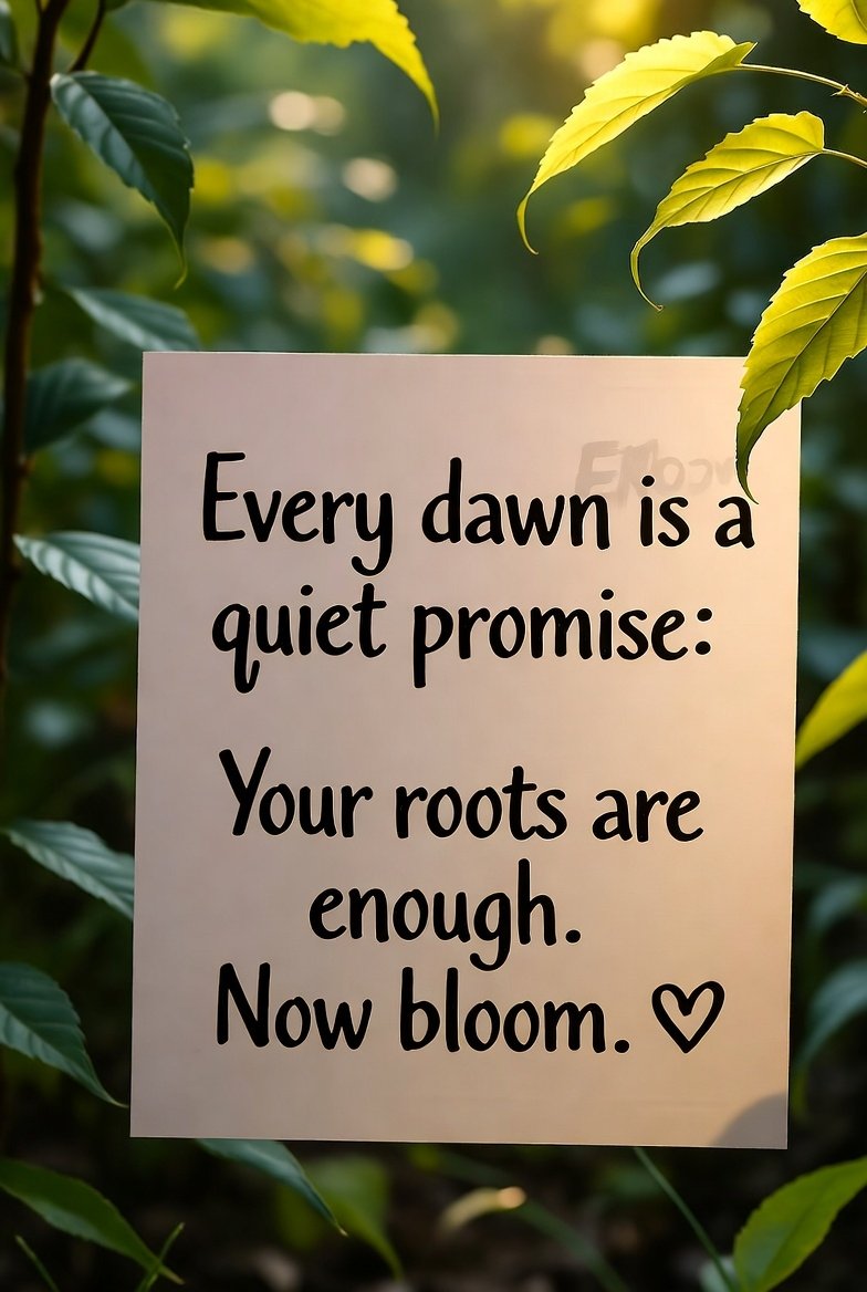 munaira885's tweet photo. Good eveningโฃ๏ธ
"Every dawn is a quiet promise: Your roots are enough. Now bloom
#DawnPromise
#RootsAreEnough
#JustBloom
#MorningGlow https://t.co/BhTw4XqjPA