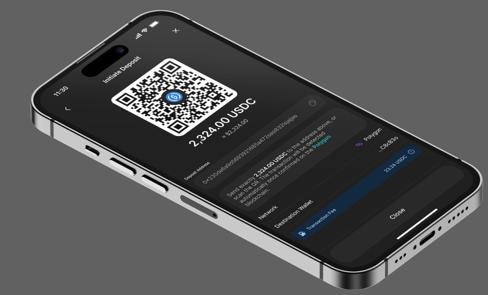 DevdraftAI's tweet image. Need to receive a payment to your Devdraft stablecoin wallet?
No need to copy and past your wallet address.
Share your payment details with a QR code. Request payments instantly. Get paid faster.
Devdraft Mobile, built for simplicity.
#DevdraftMobile #StablecoinPayments