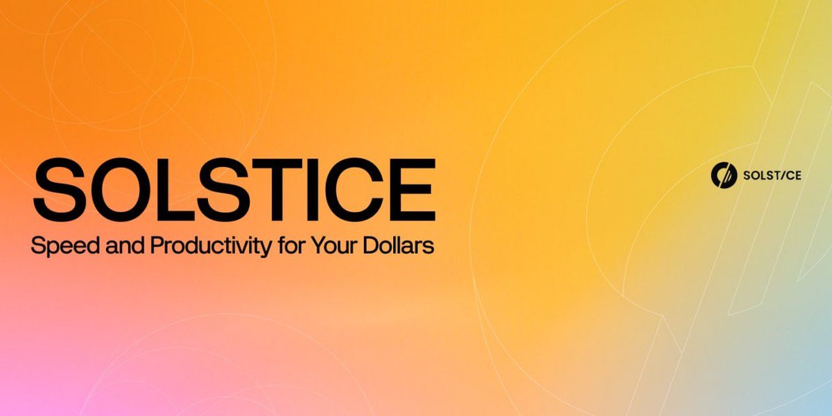0xQirev's tweet photo. One thing I’ve noticed with @solsticefi lately this whole Supercycle season feels different.

You’re not just farming points or chasing a one-time drop anymore.

You’re building your position for steady, recurring airdrops as the Solstice ecosystem continues to expand.

That’s what makes $SLX truly interesting.

Its supply depends on real growth, with linear and dynamic vesting tied directly to performance, not hype.

Protocol revenues go toward buybacks, and every dollar from the community sale becomes protocol-owned liquidity.
It’s a design built for long-term strength.
The more you engage locking USX, farming Flares, using the YieldVault the deeper your footprint grows.

And that footprint determines how often you’ll catch the next waves of $SLX.

This doesn’t feel like just another campaign. It feels like a real yield cycle, being built from the ground up on Solana.
And honestly, Solstice might be one of the few getting that right.