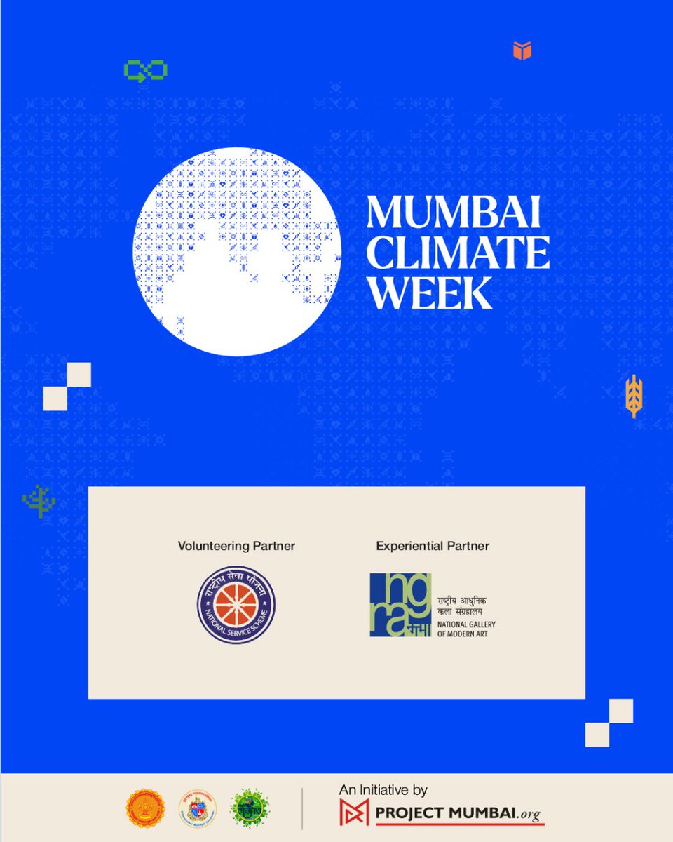 Partners unite for #MumbaiClimateWeek2026 

<a href="/Deloitte/">Deloitte</a> @eversourcect #HTParekhFoundation <a href="/ClimateGroup/">Climate Group</a> #ISEGFoundation <a href="/ShaktiFdn/">Shakti</a> <a href="/WRIIndia/">WRI India</a> <a href="/UNICEFIndia/">UNICEF India</a> @rainmatterin @mahindrarise #NationalServiceScheme <a href="/ngma_delhi/">National Gallery of Modern Art New Delhi</a> <a href="/MahaDGIPR/">MAHARASHTRA DGIPR</a> <a href="/mybmc/">माझी Mumbai, आपली BMC</a> <a href="/projectmumbai1/">Project Mumbai</a> <a href="/JoshiShishir/">shishir joshi</a>