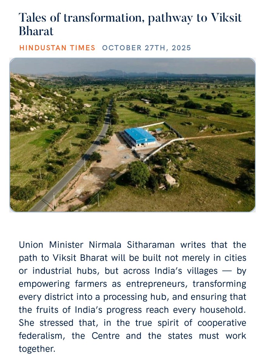 HulikkalR's tweet photo. Tales of transformation, pathway to Viksit Bharat
https://t.co/izBU2DSrrE via NaMo App https://t.co/CSkKfGOLQu