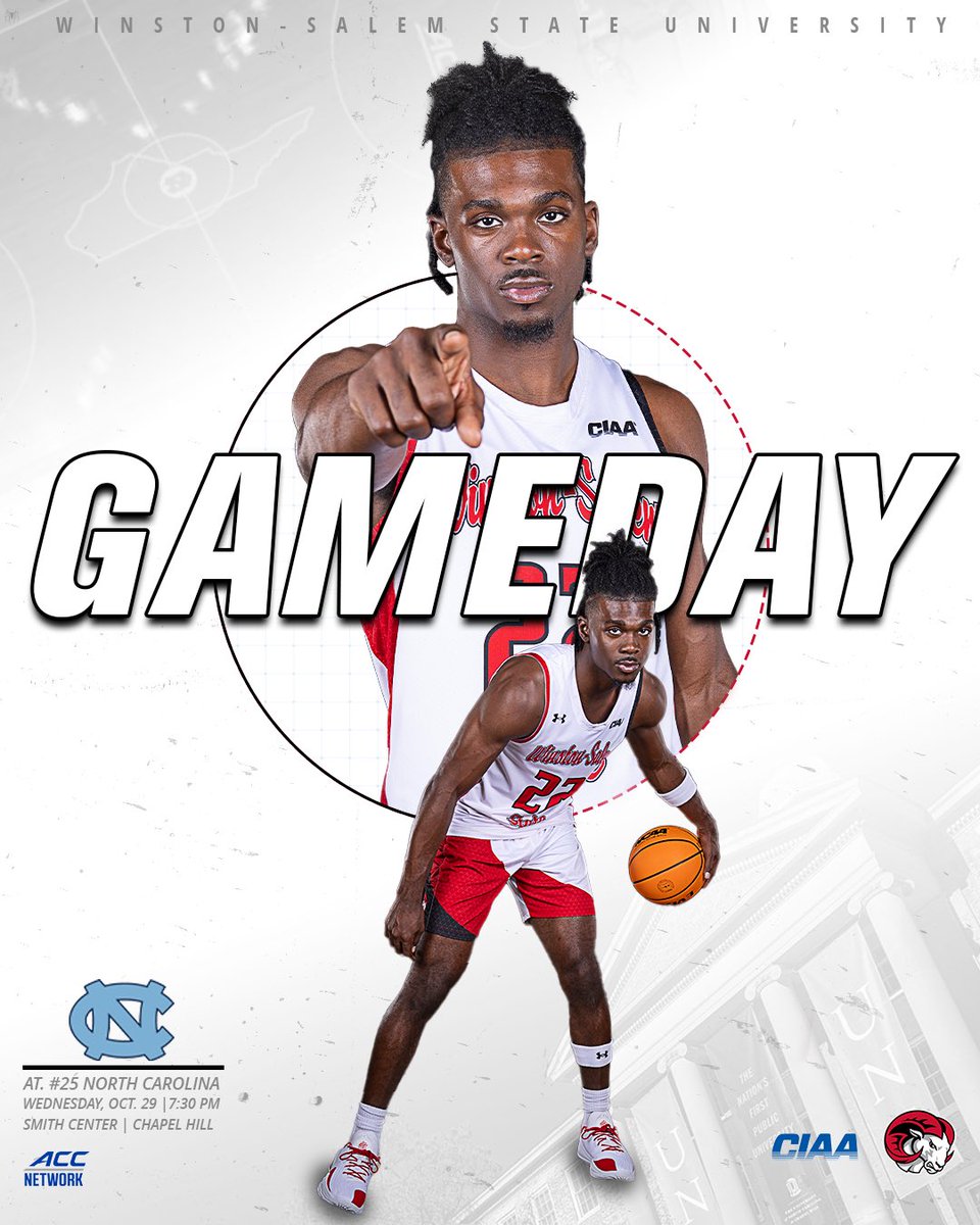 It’s Gameday -Exhibition
 🐏 at UNC
⌚️ 7:30 pm
📍Chapel Hill, NC
🏟️ Dean E. Smith Center 
💻 statbroadcast.com/events/statmon…
📺 espn.com/watch/roadbloc…
