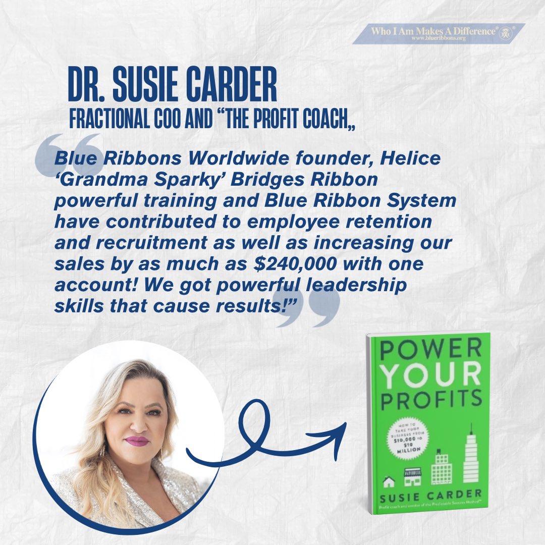 SparkyBridges's tweet photo. 💙 60 Seconds... Retained Employees — Increased Sales

💙 Be a Blue Ribbon Hero today! Click here to donate: https://t.co/YrG1j6M0Cn

📩 Ask us about our Blue Ribbon 7-Step Community Building Leadership Programs for school, business, or community. Sparky@BlueRibbons.org https://t.co/jUb4nxr1xT