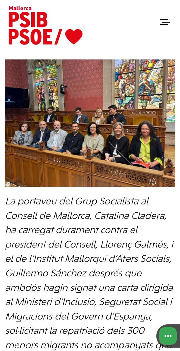 Viabeij23's tweet image. 🇪🇸#Sozialisten PSIB/#PSEO werfen jetzt auch mit #Rassismus um sich, wenn es um die Rückführung von jungen Imigranten geht! In wie weit sie auffällig oder kriminell aufgefallen sind, geht nicht daraus hervor..
#Cladera wirft Galmés „offenen #Rassismus” im #Consell de Mallorca vor,…