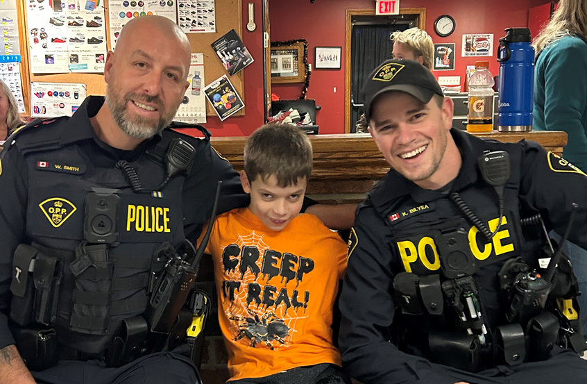 OPP_WR's tweet photo. #HuronOPP were invited to the #Zurich bowling alley to help celebrate the 1-year anniversary of the #huroncounty Special Olympics in Huron. Officers met some local #olympians and built some great relationships. Thanks for having the #OPP at your event, and Congratulations! @SOOntario @SpecialOlympics #bluewater @torchrunontario #CommunityEngagement @SouthHuron ^cs.