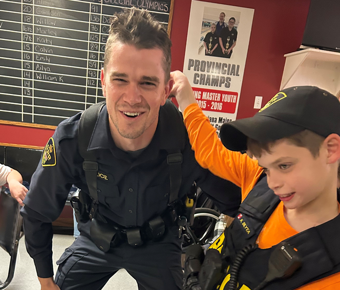 OPP_WR's tweet photo. #HuronOPP were invited to the #Zurich bowling alley to help celebrate the 1-year anniversary of the #huroncounty Special Olympics in Huron. Officers met some local #olympians and built some great relationships. Thanks for having the #OPP at your event, and Congratulations! @SOOntario @SpecialOlympics #bluewater @torchrunontario #CommunityEngagement @SouthHuron ^cs.