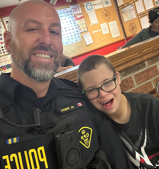 OPP_WR's tweet photo. #HuronOPP were invited to the #Zurich bowling alley to help celebrate the 1-year anniversary of the #huroncounty Special Olympics in Huron. Officers met some local #olympians and built some great relationships. Thanks for having the #OPP at your event, and Congratulations! @SOOntario @SpecialOlympics #bluewater @torchrunontario #CommunityEngagement @SouthHuron ^cs.