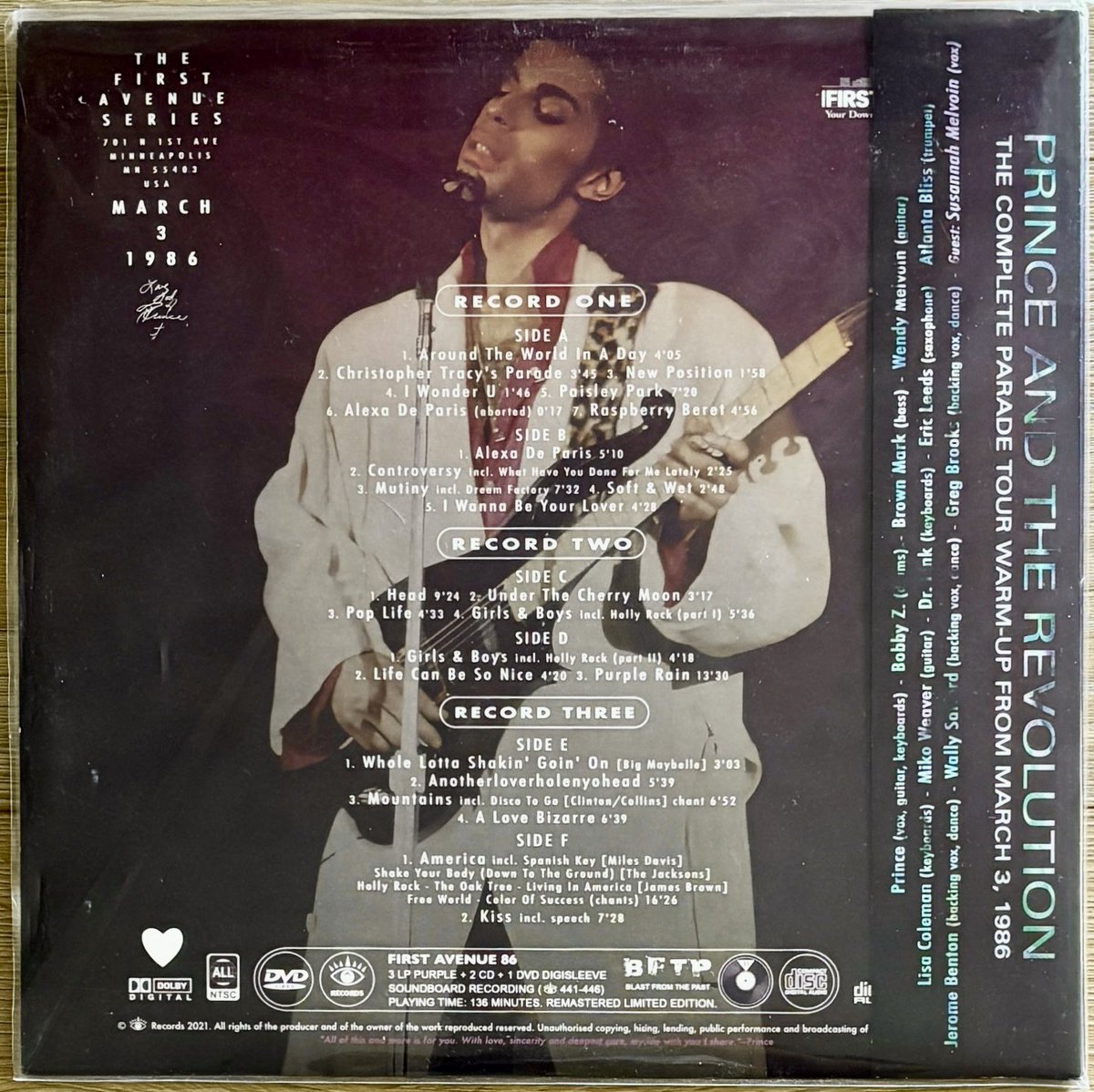 purplefunker's tweet photo. 🔥Prince • First Avenue 1986🔥
Parade Tour Try-Out
March 3 1986
First Avenue • Minneapolis
EYE Records
Translucent Purple Vinyl 3LP
#NowPlaying #Prince4Ever
#Prince #EYERecords #VinylAddict https://t.co/0X0okGcmYf