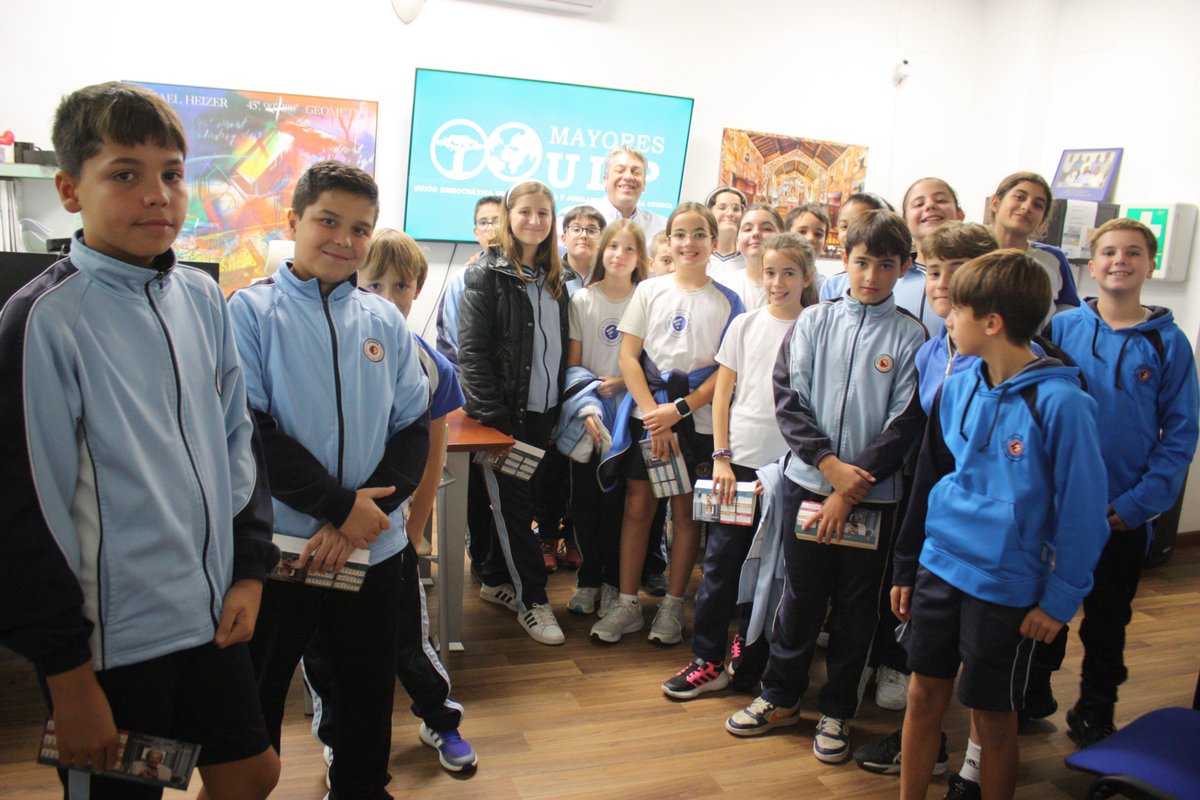 Udp Cuenca recibe la visita del alumnado de 6º de primaria del colegio La Milagrosa de Cuenca, para colaborar en su proyecto de aprendizaje y servicios