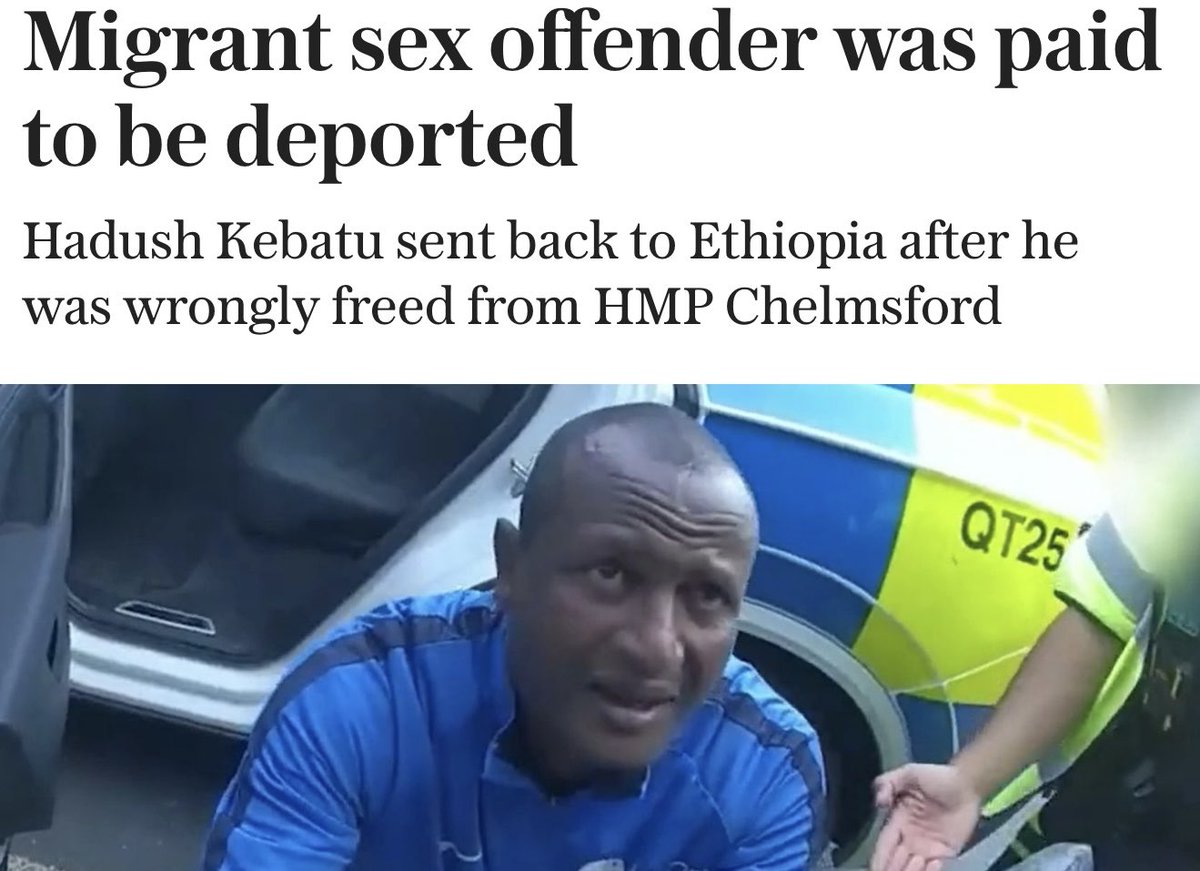 <a href="/Keir_Starmer/">Keir Starmer</a> Why have you given this POS child sexual abuser £500 as a parting gift for deportation?! He comes to this country illegally, we put him up in a nice hotel and he decides to sexually abuse a 14 year old girl. And you do this? What is wrong with you all!
