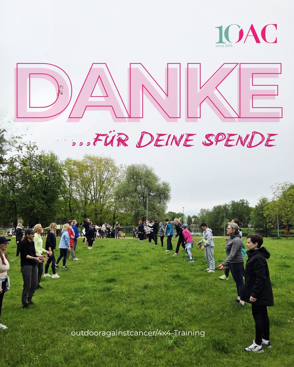 OACEurope's tweet photo. DANKE für Deine Spende! Wir konnten schon so viele Menschen begleiten und motivieren!
Durch deinen Beitrag können wir das Training kostenlos anbieten und auch in Zukunft, noch mehr Bewegung in den Alltag von Menschen mit Krebs integrieren!
#oac #HealthUnitesUs https://t.co/DproaIZOdV