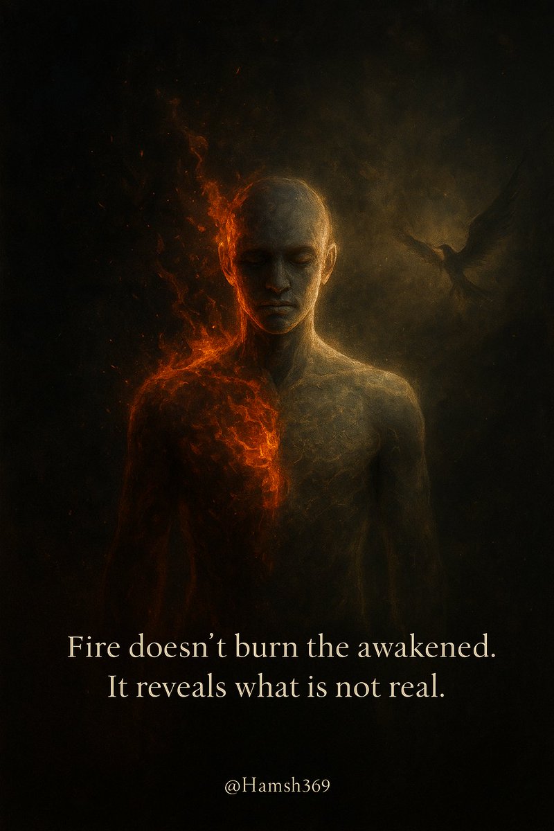 Fire doesn’t burn the awakened. It reveals what is not real.