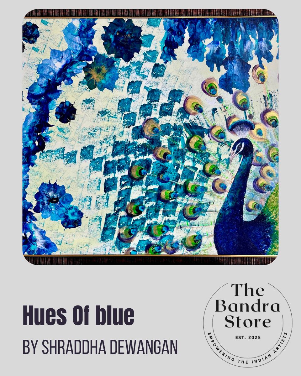 TheBandraStore's tweet photo. Shraddha Dewangan embraced art as her true calling. Her vibrant works reflect passion, mindfulness &amp; joy — turning creativity into meditation.

https://t.co/xtVYMhMb1p empowers Indian artists with online visibility, connecting creators with art lovers &amp; buyers. 

#IndianArt https://t.co/kONEw4VufT