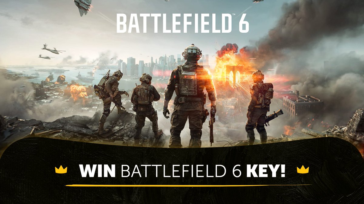 WIN BATTLEFIELD 6 KEY!
You’re the commander in the Battlefield. Mission is simple (or not): you’ve got 10 seconds to issue your first order to the squad 🫡
To enter:
💥 Like and repost this post
💥 Follow <a href="/KinguinNet/">Kinguin.net 🎮</a>  
💥 Reply with your commander order below
Prizes:
💥 3x