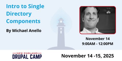 Want to learn the basics of #drupal Single Directory Components? I’ll be teaching a half-day class at @NEDCamp on November 14 - register today! 🎓🚀💻 (only $50!)

nedcamp.org/sessions/2025/…