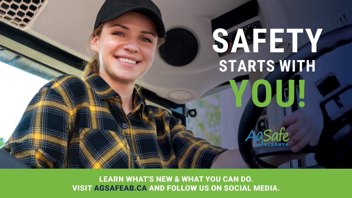 AgSafeAlberta's tweet photo. Our social media channels, monthly newsletter &amp; website are full of tips and tools to help you protect your family and farm team. Check out https://t.co/PE0Balw6E0 today!

#FarmSafety #AgSafeAlberta #FamilyProtection #FarmTeam #SafetyTips #FarmLife #Agriculture https://t.co/ubYKt4WCzD