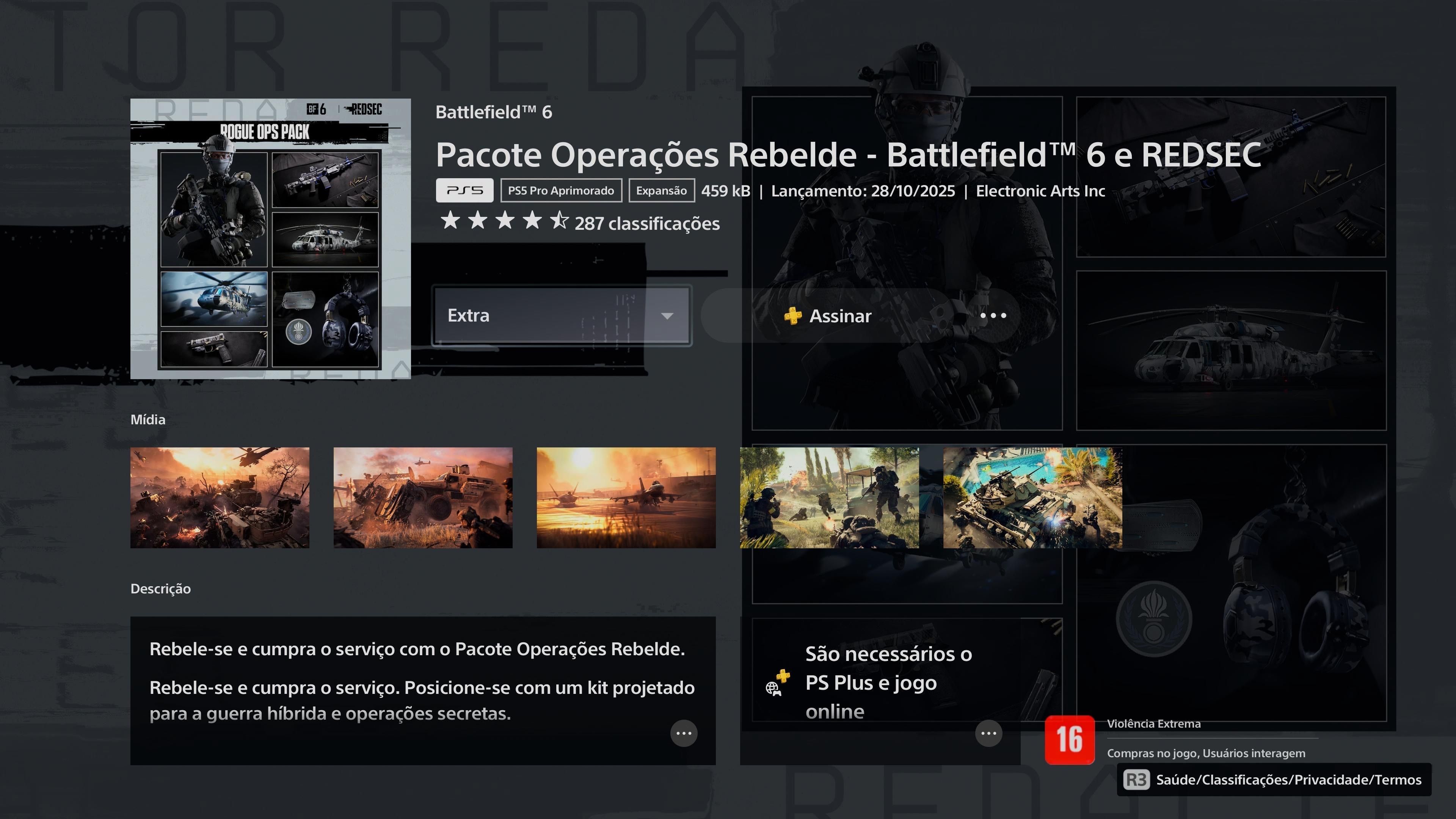 Battlefield REDSEC | Assinante PS Plus? Resgate agora este pack de skins gratuitamente
