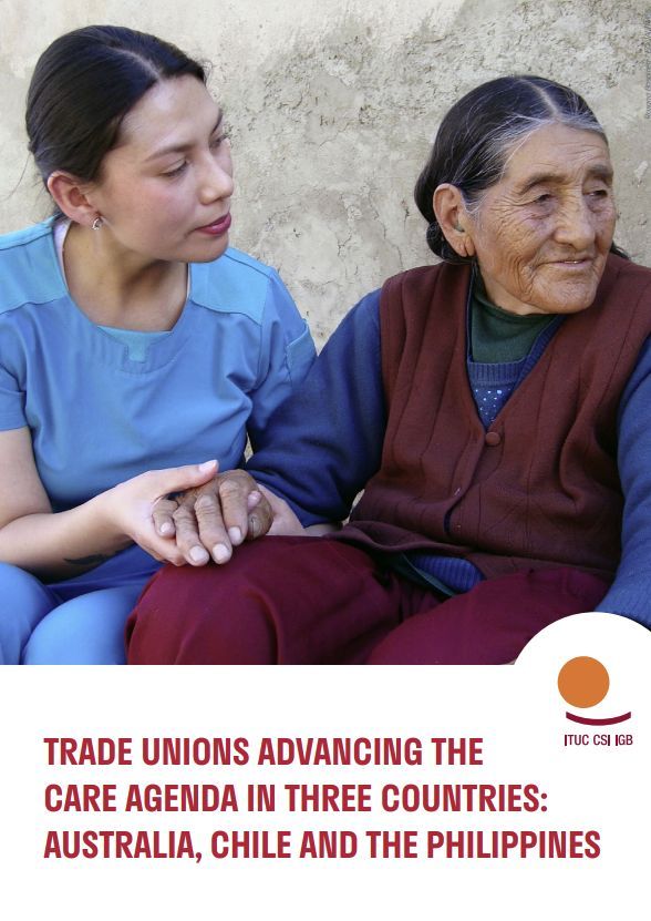 ituc's tweet photo. 🚨 New Report Out Now! 🚨
"Trade Unions Advancing the Care Agenda" spotlights how unions in 🇦🇺 Australia, 🇨🇱 Chile & 🇵🇭 the Philippines are transforming the care economy.

💜 From wage wins 💰 to universal care access 🧑⚕️, unions are making care work visible, valued & protected.

📣 What they’re demanding:
✅ Recognise care as a human right
✅ Invest in public care systems
✅ Ensure decent work & fair pay
✅ Promote gender equality at home & at work

🌍 These real-world wins show the power of collective action to build a future that truly cares.

📖 Read the full report 👉 https://t.co/VW7SfWmxMZ 
🗓️ Learn more about the International Day for Care and Support 👉 https://t.co/0OnTsorY1a

#Care2025 #InvestInCare