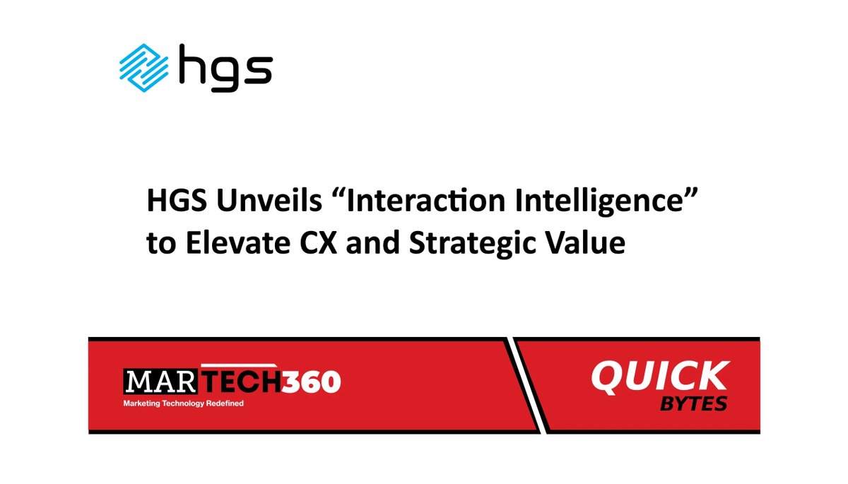 360MarTech's tweet photo. #HGS Unveils “Interaction Intelligence” to Elevate CX and Strategic Value
Read More: https://t.co/zudYbesn8P
#agentperformance #AgentX #customerexperience #customerinsights #HGS #insights #InteractionIntelligence #martech360 https://t.co/yBSacd6zal