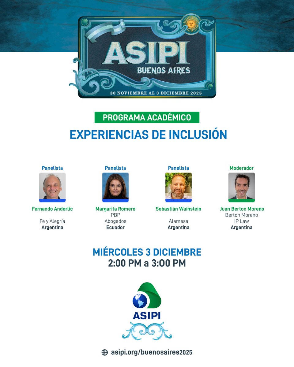 ✨Panel: “Experiencias de Inclusión / Inclusion Experiences”
Con Fernando Anderlic, <a href="/maromerorosales/">Margarita Romero</a>, Sebastián Wainstein y la moderación de <a href="/jbertonmoreno/">Juan Berton Moreno</a>
📆 3/12 – 14 hs
📍 Hilton Buenos Aires