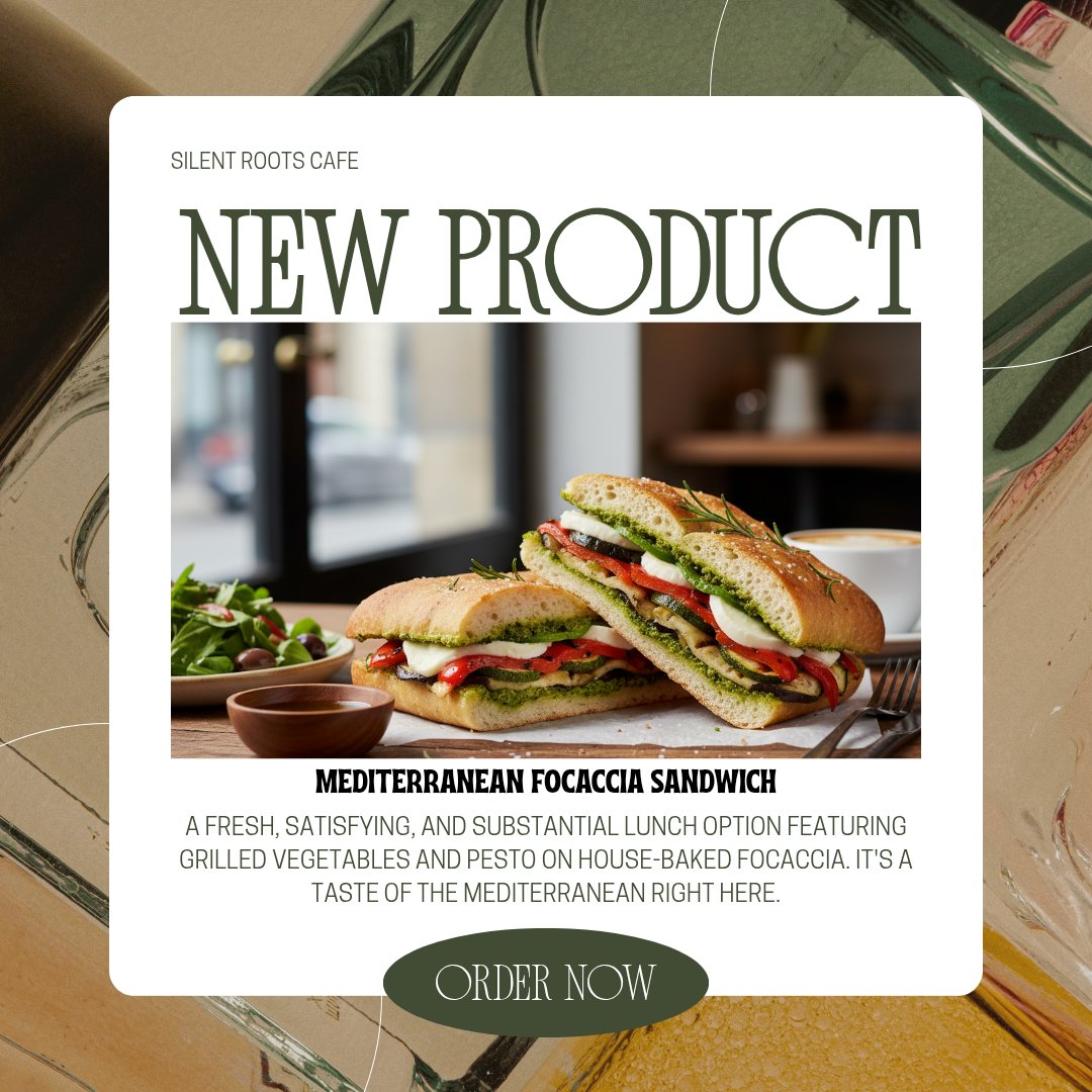 silentrootscafe's tweet photo. Meet our new collection: the vibrant Berry Bliss Smoothie Bowl, the savory Mediterranean Focaccia Sandwich, the calming Matcha Lavender Latte, and the elegant Rosewater Pistachio Croissant. We have the perfect new indulgence waiting for you! 
#NewMenu #CafeLife #FreshFlavors https://t.co/JuTcFn8KM3