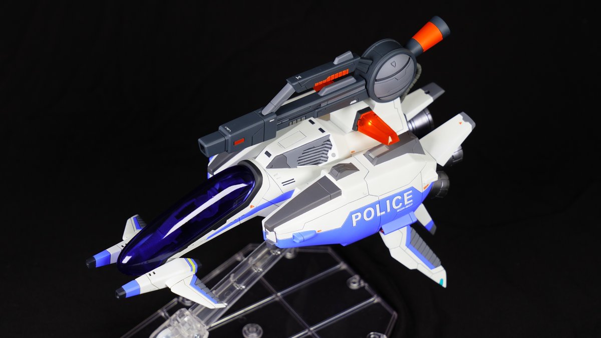 tobinyan's tweet image. R-TYPE FINAL2よりR-11B PEACE MAKERを塗りました。
原型は三毛労：猫屋敷氏（@VicViperBP_827z）
大好きな機体なので宇宙一かっこよく塗りました。
パトランプはマグネットスイッチにより外部から点灯・発光・明滅の切り替えが可能。宇宙一かっこいいです。
#rtypefinal2