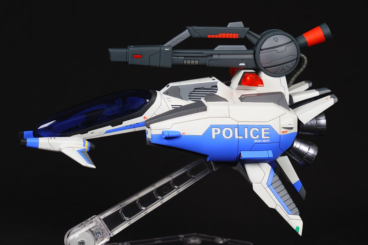 tobinyan's tweet image. R-TYPE FINAL2よりR-11B PEACE MAKERを塗りました。
原型は三毛労：猫屋敷氏（@VicViperBP_827z）
大好きな機体なので宇宙一かっこよく塗りました。
パトランプはマグネットスイッチにより外部から点灯・発光・明滅の切り替えが可能。宇宙一かっこいいです。
#rtypefinal2