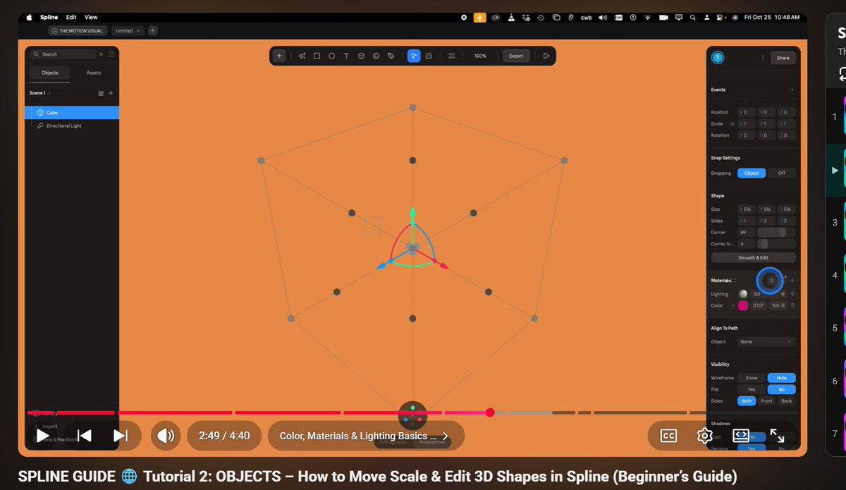shikshya72's tweet photo. #LUD32
Today in Spline:
– Learned how to move the objects
– Scaled &amp; edited 3D shapes
– Got familiar with the interface
@learning_utsav
#LearningUtsav2025 #FestivalOfLearning https://t.co/PU8RWoqNDm