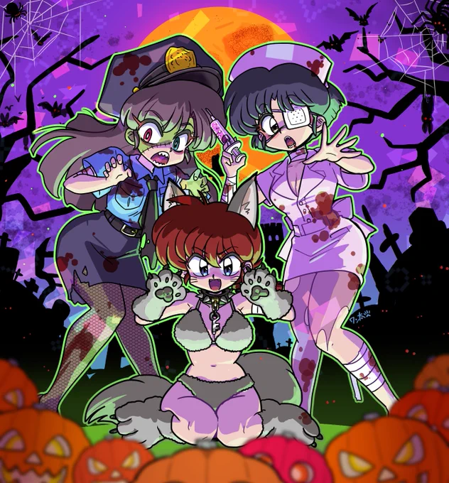 #ハロウィン月間なので新作の前に過去絵をあげていく