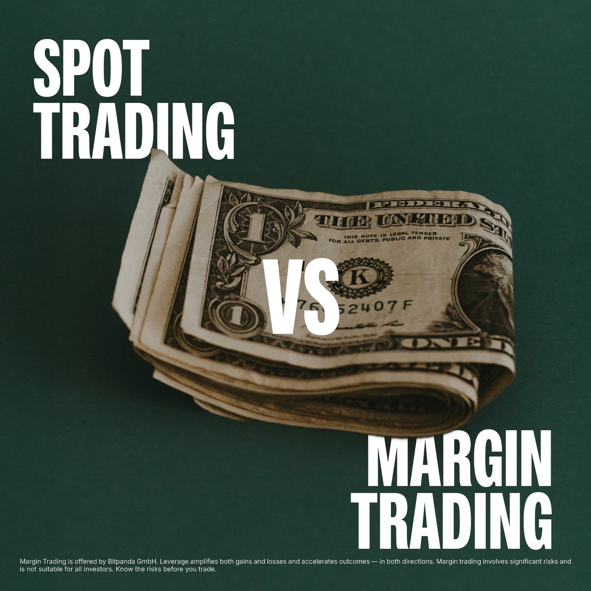 Bitpanda_global's tweet image. ✅ Spot Trading
You trade using your own capital – 1:1, no leverage. Suitable for long-term strategies and lower risk.

⚡ Margin Trading
 You trade using borrowed capital – up to 10x leverage on Bitpanda. Suitable for short-term trades with higher potential, but also higher…