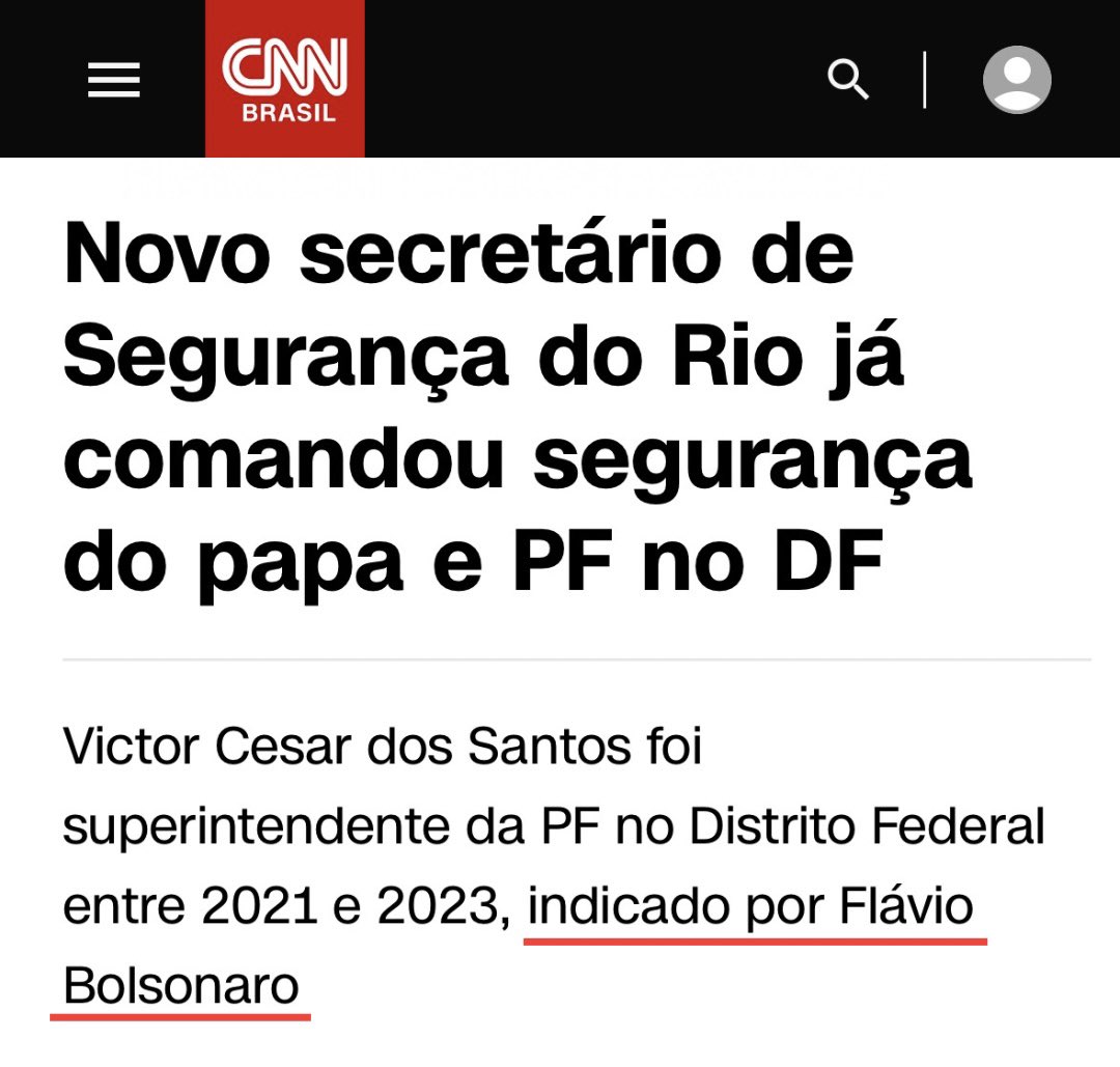 Sabe quem indicou o Secretário de Segurança responsável pela chacina de ontem? Flavio Bolsonaro. O mesmo que pediu que o Trump bombardeasse a Baía de Guanabara para acabar com o “narco-terrorismo”.

CLAUDIO CASTRO CRIMINOSO
