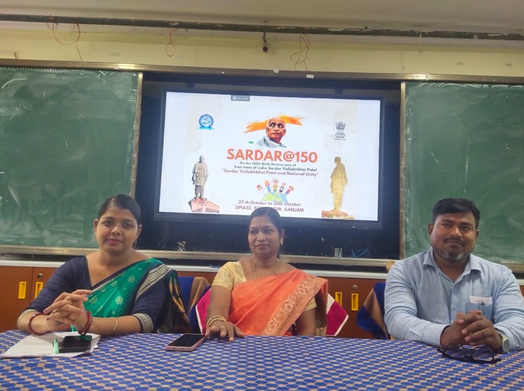 Observation of 150th birth anniversary of sardar Balabha Bhai patel at DPIASE. All the students and  staffs participated in the programme. <a href="/DHE_Odisha/">Higher Education Department, Govt. of Odisha 🇮🇳</a>