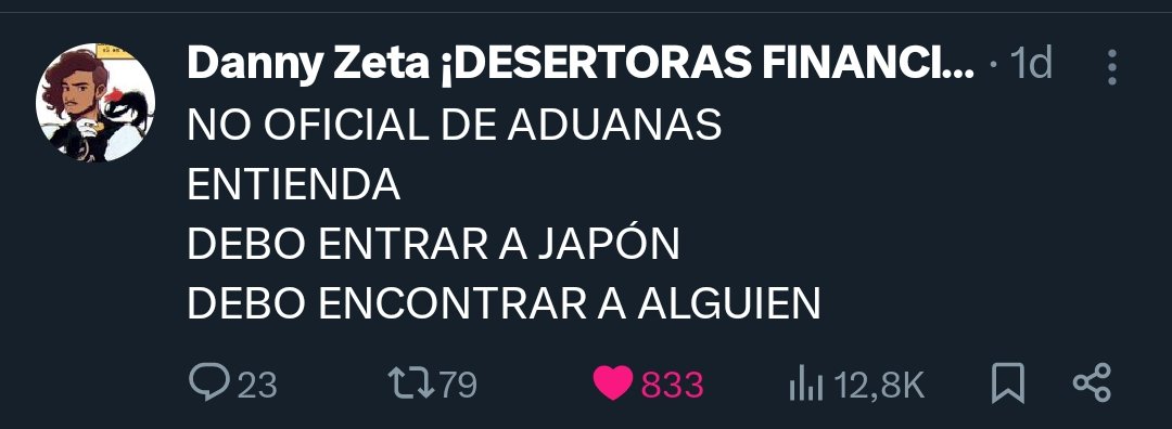 <a href="/TvDannyZ/">Danny Zeta</a> Después de leer eso me siento como cuando tú pusiste este twit