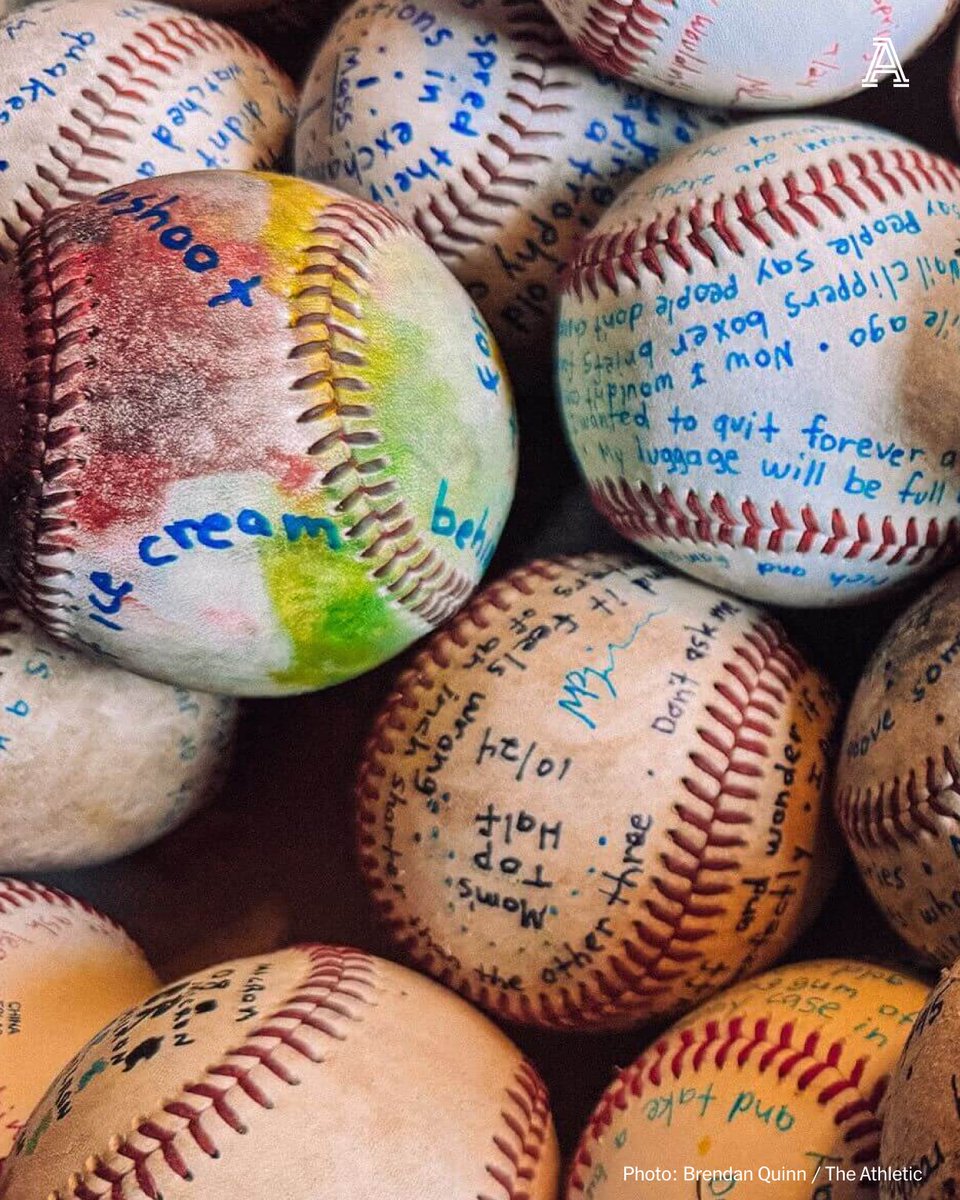 TheAthletic's tweet photo. “At that time, I started getting depressed by notebooks,” Berninger says.

“Whenever I’d see a notebook or an empty white page, it started to become a feeling — like, ah, there’s this thing I have to do.”

What he needed was somewhere else to write. He just had to find it. https://t.co/wbe0kUxq0F