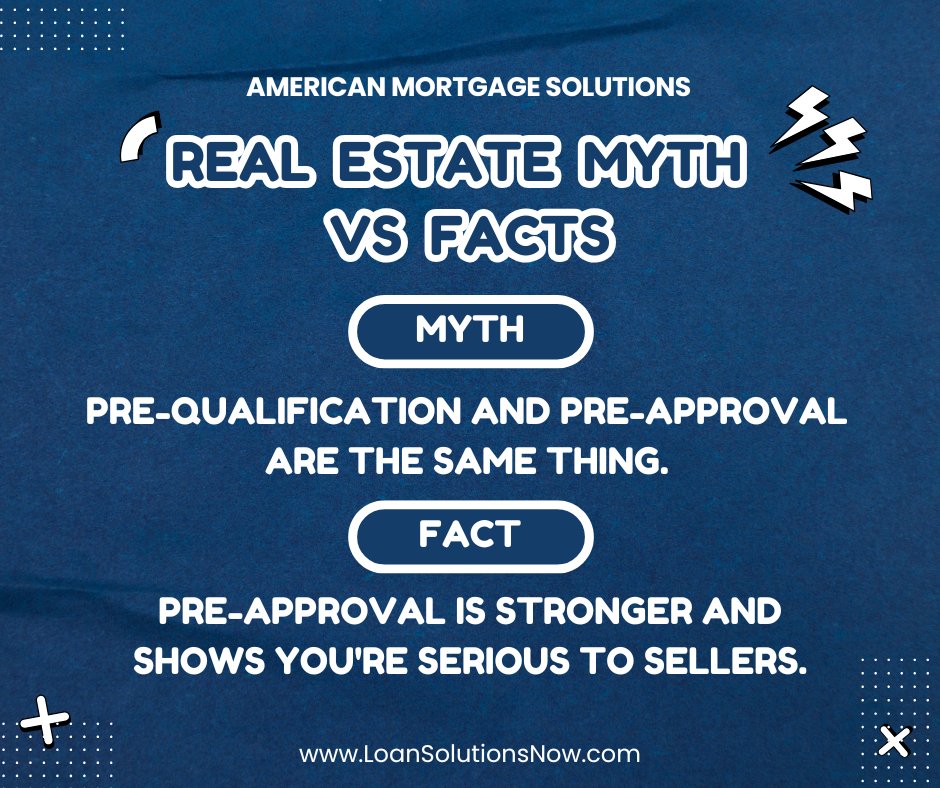 bradywebb's tweet image. Pre-qualified ≠ pre-approved! 💡

#Prequalification is a quick estimate.
#Preapproval verifies your income, credit, and assets — showing sellers you’re serious.

✅ Get pre-approved before house hunting.

#MortgageTips #HomeBuying101