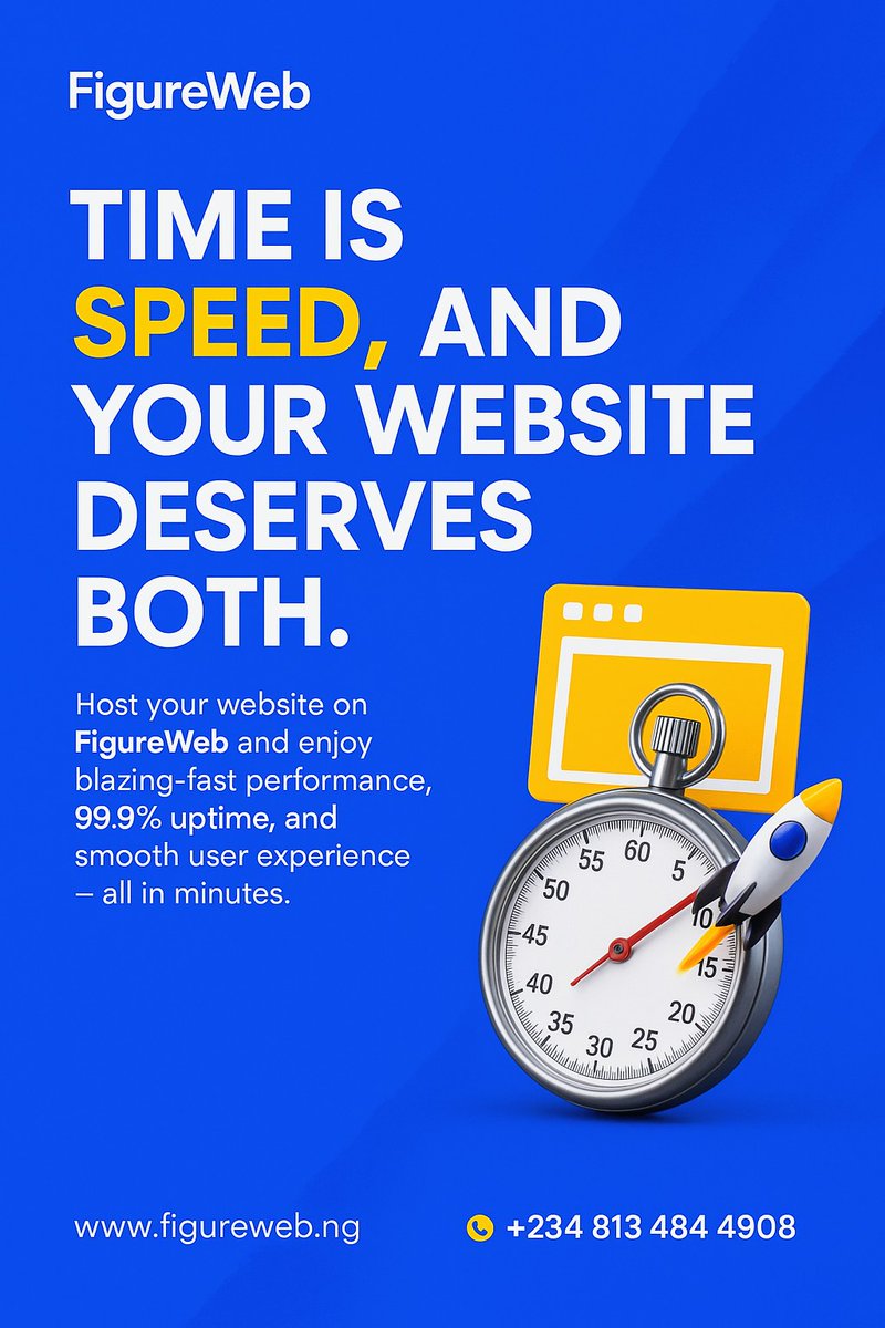 figurewebng's tweet image. Time is money, your website should save you both.

At FigureWeb, we build fast, secure, high-performing sites that help your business work smarter, not harder.

Let’s build something that works for you 

👉 figureweb.ng
#FigureWeb #WebDesign