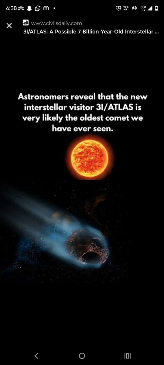 Anurag_Yadav_66's tweet image. #3IATLAS #InterstellarComet #SpaceExploration #NASA #Astronomy #StartupMindset #Innovation #TechReel #ScienceNews #AIandSpace