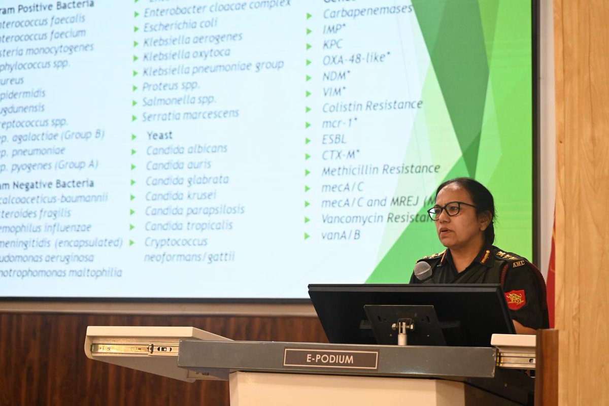 DelhiArea_IA's tweet photo. As part of the 48th #MICROCON, a Pre-Conference Workshop on Rational Antimicrobial Use & Syndromic Testing – A Cost-Effective Strategy in Infectious Aetiologies was successfully organised by Base Hospital #DelhiCantt & ACMS. Delegates from premier institutes across India engaged in insightful discussions & hands-on sessions promoting innovation & antimicrobial stewardship.

@adgpi
@westerncomd_IA
@dgafms_mod