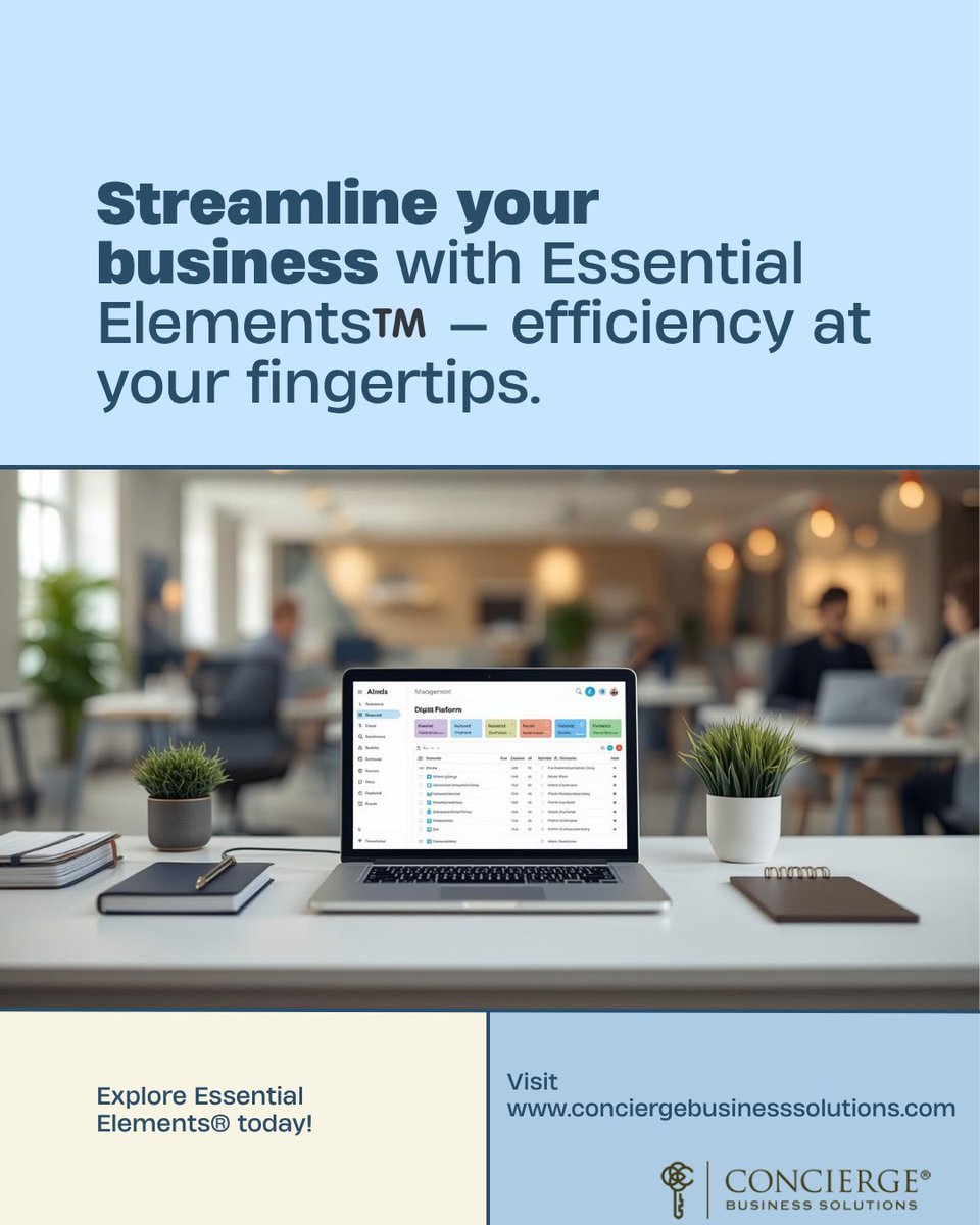 ee_software's tweet image. Running a concierge biz? 🔥 Try Essential Elements® — the all-in-one platform that simplifies, organizes &amp;amp; helps you grow. 👉 conciergebusinesssolutions.com