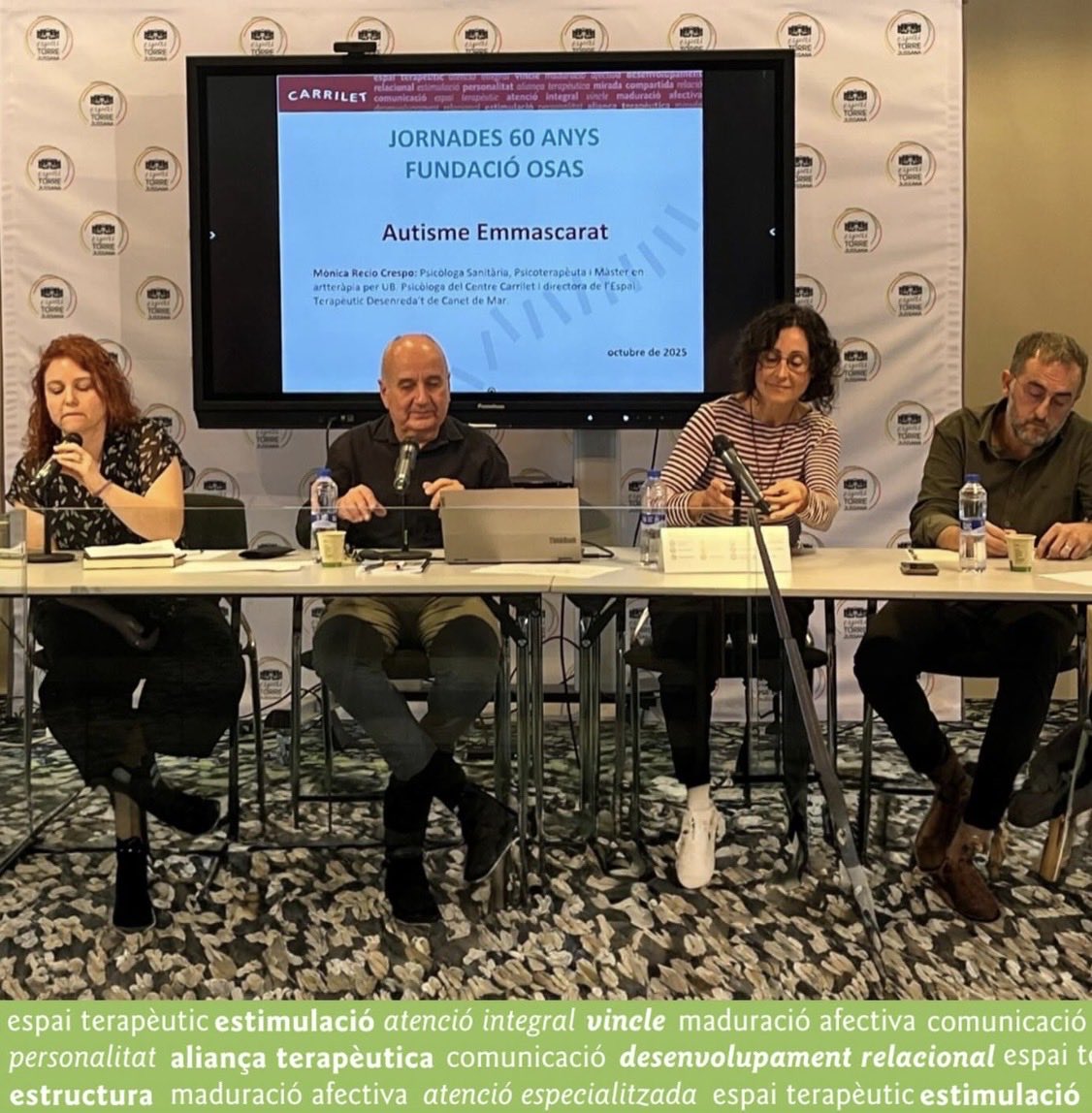 CarriletSccl's tweet photo. Avui #CarriletTEA hem estat presents a la jornada “Acompanyar l’autisme des de la infantesa fins a l’edat adulta” pels 60 anys de la @FundacioOsas 💙 Gràcies per reunir tantes veus inspiradores, entre elles la nostra companya Mònica Recio.

#Autisme #SalutMental https://t.co/SCcjTBAG3f