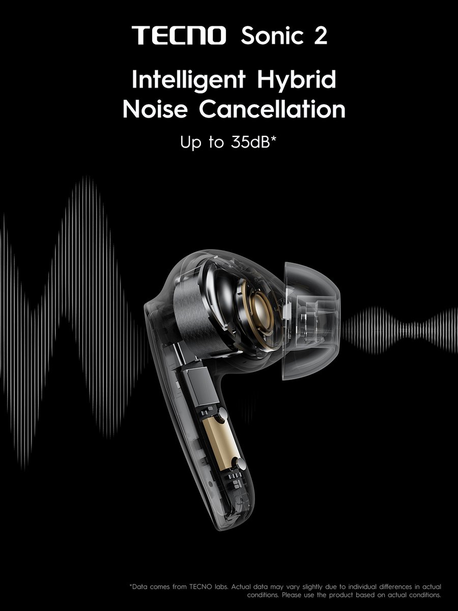 TECNOMobile254's tweet image. Peace in every beat!

With Intelligent Hybrid Noise Cancellation, the TECNO Sonic 2 lets you hear only what matters.

#AIoT #TECNOAIoT #TECNOAI #tecnoxafcon2025 #TecnoKenya