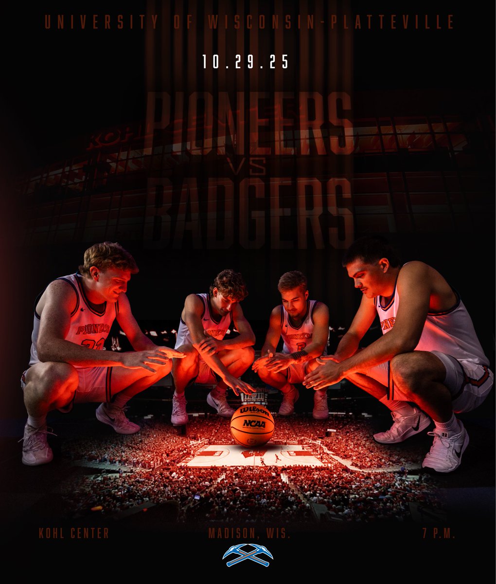 📍Kohl Center | Madison, Wis.
<a href="/UWPlattMBB/">UW-Platteville Men’s Basketball</a> takes on the Wisconsin Badgers tonight at 7 p.m. in a long awaited exhibition! Tip-off is set for 7 p.m. 
📺📈 letsgopioneers.com/calendar?date=…
#uwp #uwplatteville #wiac #d3hoops