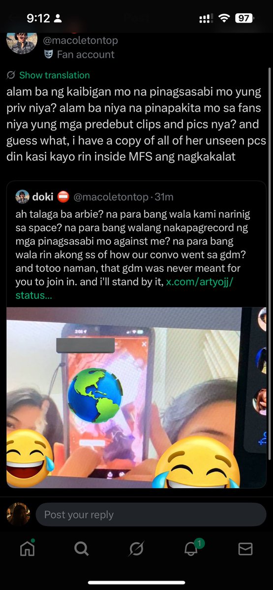 artyojj's tweet photo. @macoletontop Oo alam niya okay ka na ba? https://t.co/soBApXm8Xz