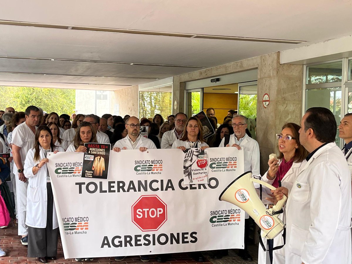cesmclm's tweet image. 🕊️ Hoy decimos basta. 
📛No más agresiones a quienes nos cuidan.
✅Por una sanidad segura y humana.
⛔#StopAgresiones
📛#StopViolenciaSanitaria
🆘Nadie debe ejercer violencia a sanitarios
🥼🩺🏥#Manzanares #SESCAM
#CLM @ColegioMedCReal
@cesm_sindicatos
sindicatomedicoclm.es/hospital-virge…